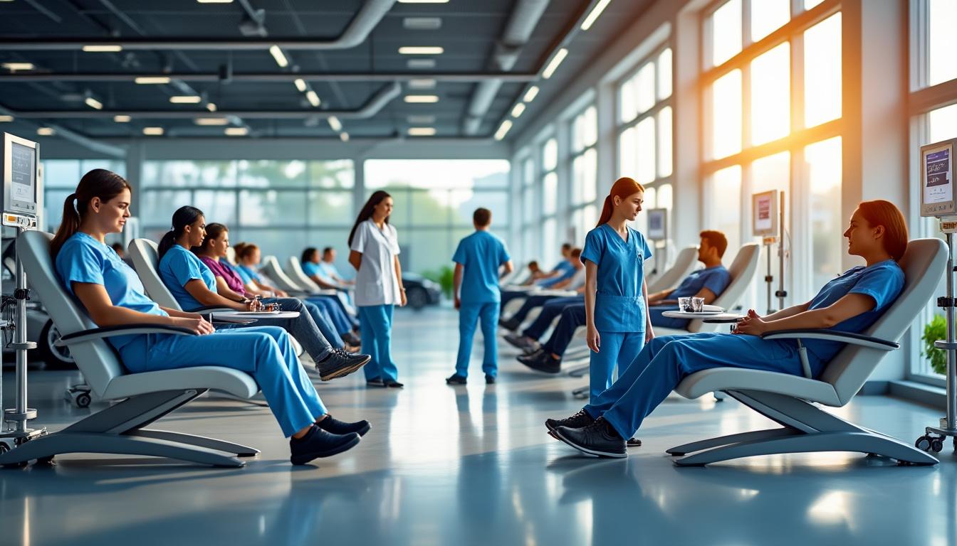 Don de sang : Plus de 150 pintes collectées par l'Association des Officiers Médicaux et de Santé à Bagatelle 2 l'association des officiers médicaux et de santé à bagatelle a collecté plus de 150 pintes de sang lors de sa récente campagne de don de sang, contribuant ainsi à sauver de nombreuses vies.