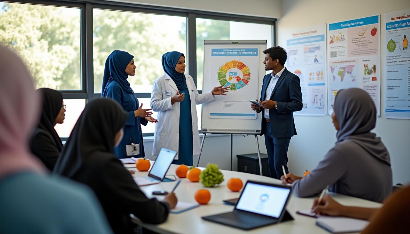 l'oms et echo collaborent pour former les professionnels de santé somaliens aux nouvelles directives essentielles pour protéger les enfants de la malnutrition.