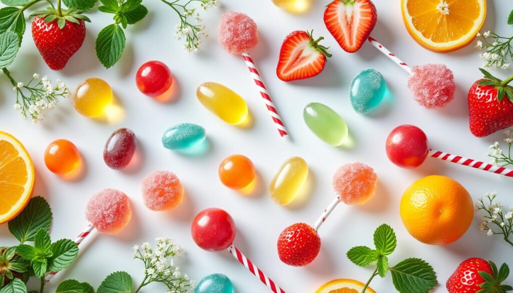 savourez nos bonbons sans sucre, une douceur gourmande qui vous offre tout le plaisir sucré sans aucune culpabilité. parfaits pour une gourmandise saine et agréable.