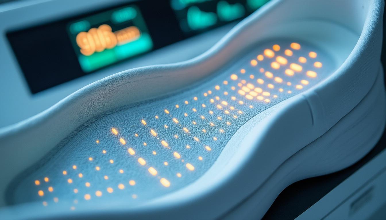 découvrez une semelle intérieure biomimétique intelligente qui révolutionne la surveillance précise de la démarche pour un confort et une analyse optimale du mouvement.
