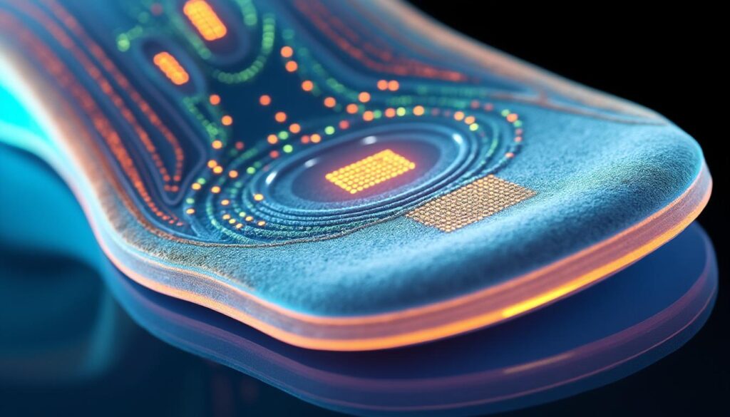 découvrez une semelle intérieure biomimétique intelligente qui révolutionne la surveillance précise de la démarche pour un confort et une analyse optimisés.