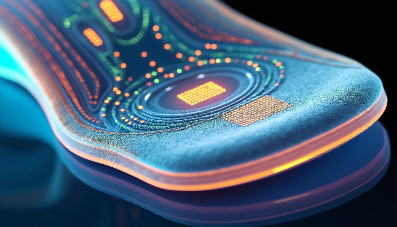 découvrez une semelle intérieure biomimétique intelligente qui révolutionne la surveillance précise de la démarche pour un confort et une analyse optimisés.