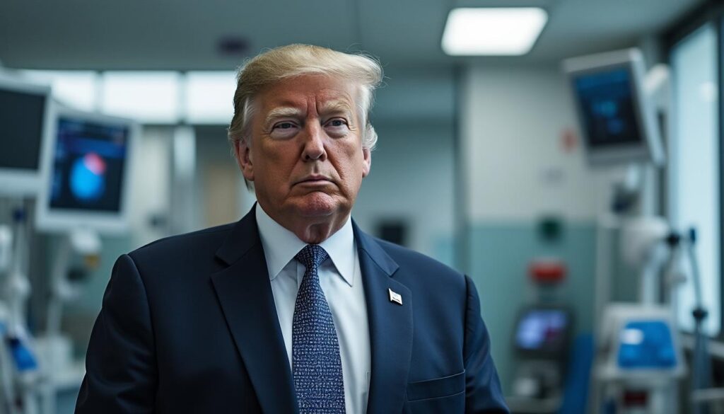 découvrez la vérité sur l'hospitalisation de donald trump alors que son porte-parole répond aux rumeurs concernant son état de santé.