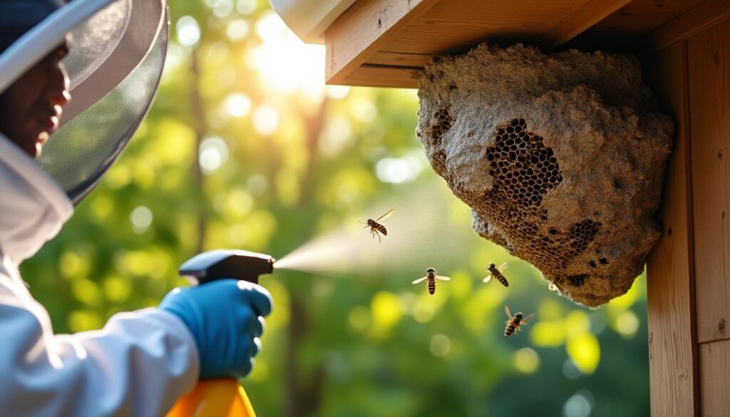 découvrez comment identifier un nid de guêpes et apprenez les méthodes efficaces pour vous en débarrasser en toute sécurité.