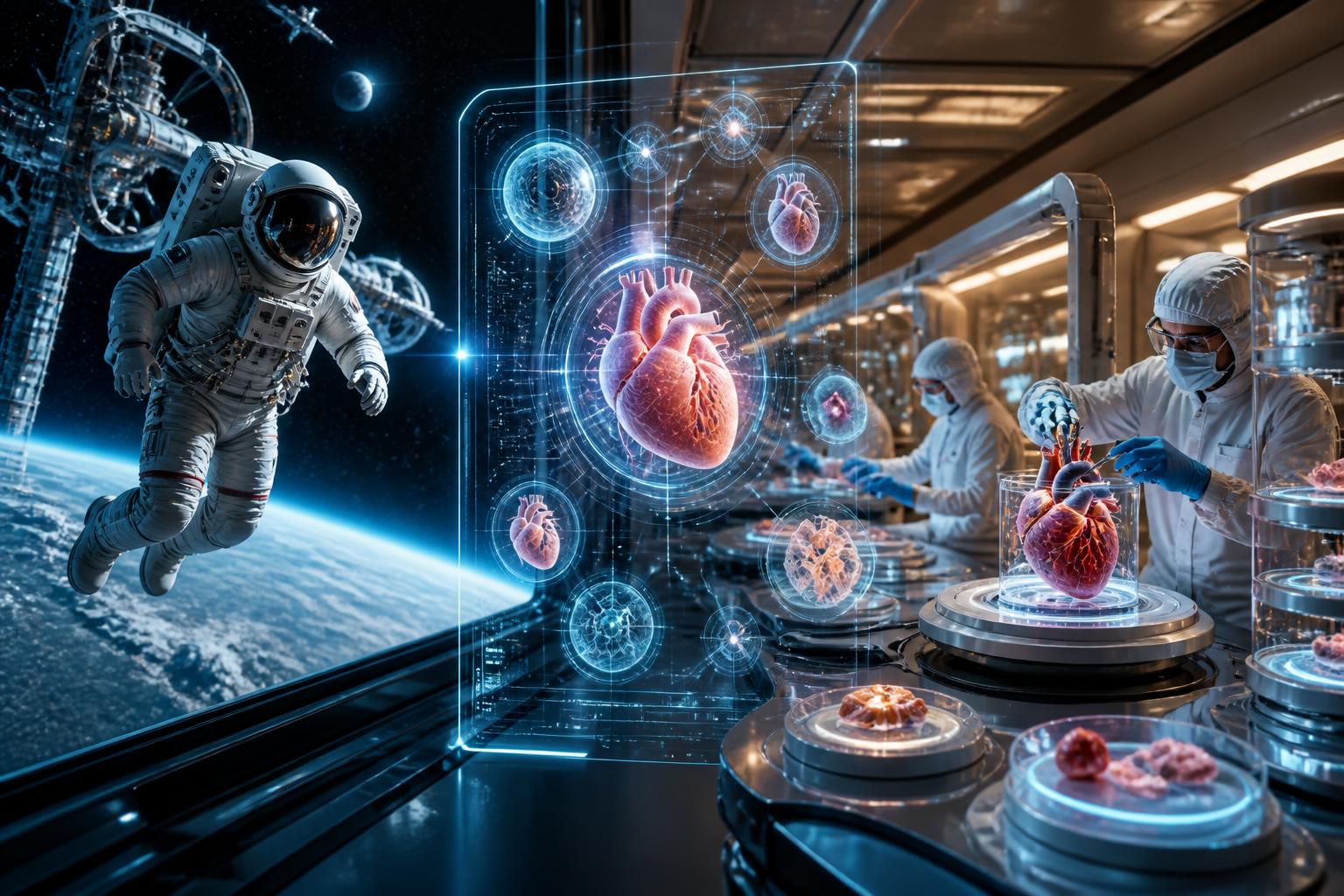 découvrez comment les avancées de la conquête spatiale transforment la lutte contre les maladies cardiovasculaires et révolutionnent l'ingénierie des tissus pour des traitements innovants.