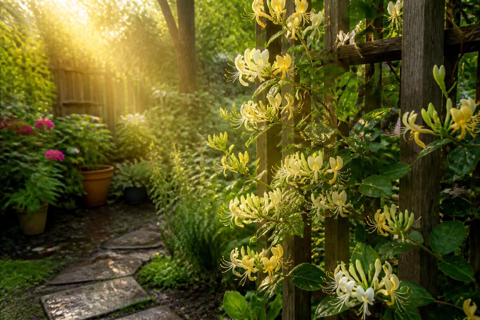 Chevrefeuille : sublimez votre jardin avec cette plante parfumée 3 découvrez comment le chèvrefeuille peut transformer votre jardin en un espace parfumé et enchanteur. apprenez à cultiver et entretenir cette plante délicate pour un extérieur sublimé.