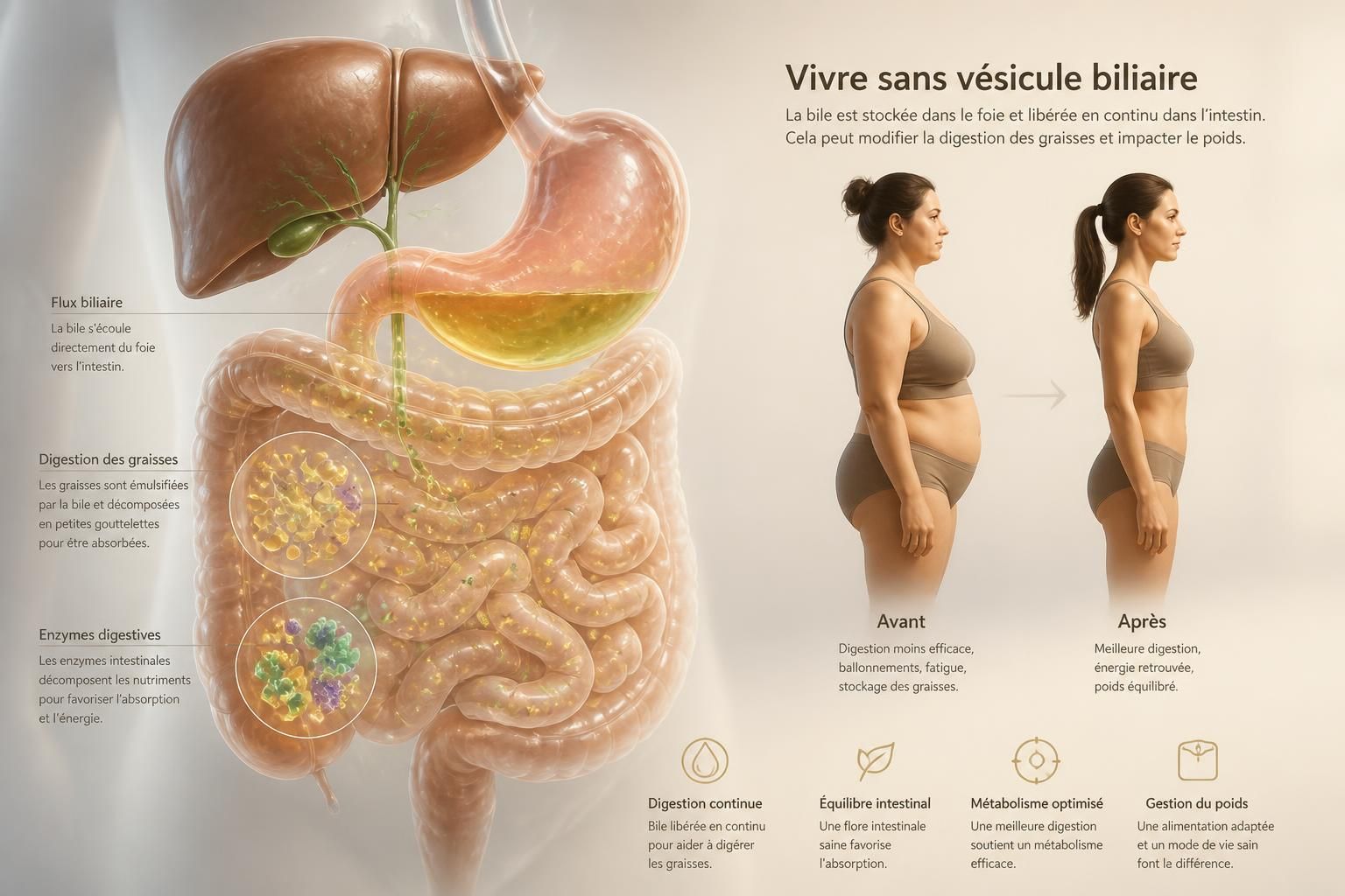 découvrez comment vivre sans vésicule biliaire impacte votre poids et votre digestion, avec des conseils pratiques pour mieux gérer ces changements au quotidien.