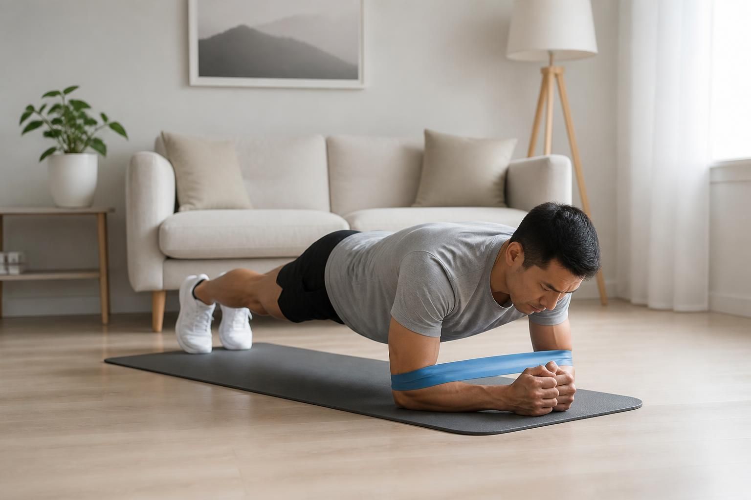 Abdos aux élastiques : les exercices qui valent un appareil 2 découvrez des exercices d'abdos efficaces avec des élastiques, une alternative pratique et accessible aux appareils de musculation pour tonifier votre sangle abdominale.
