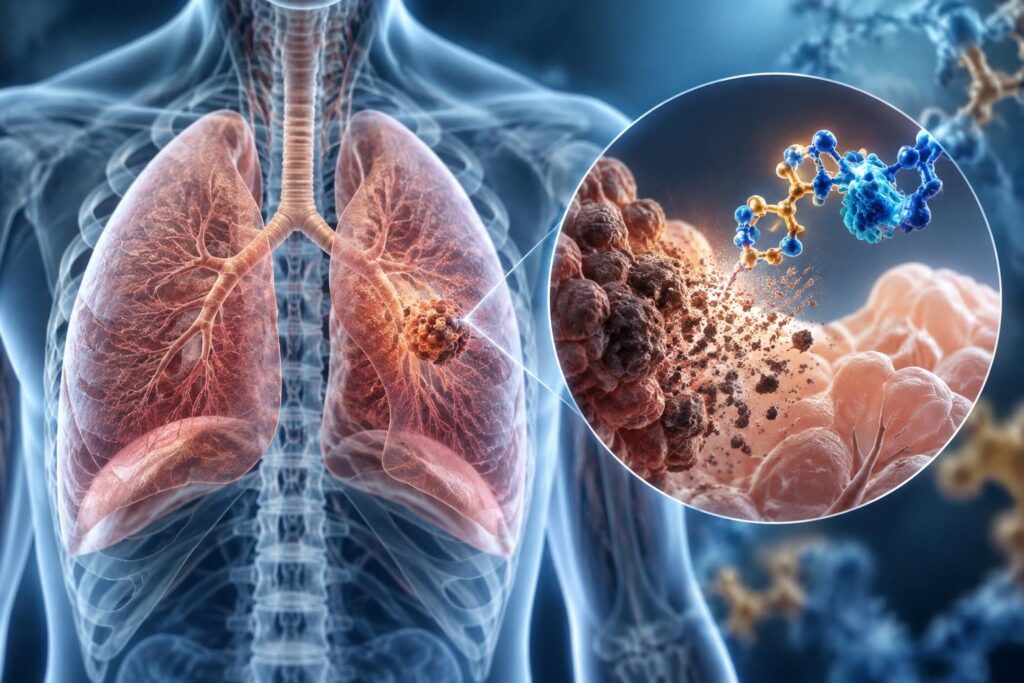cancer du poumon : découvrez comment le divarasib, nouvel inhibiteur de kras, améliore nettement la survie des patients.