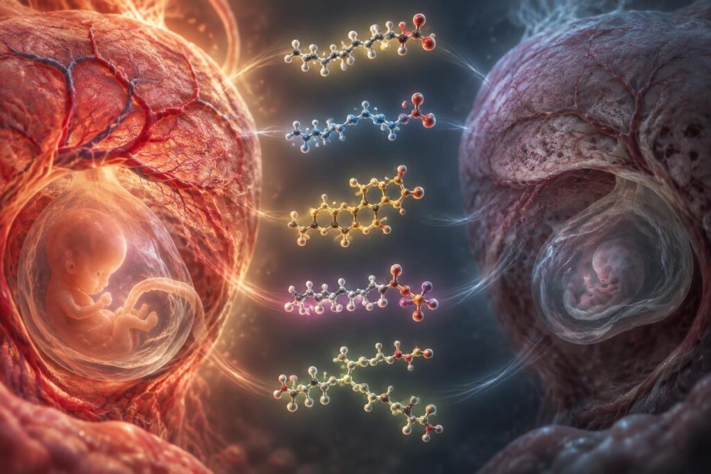 une étude identifie cinq lipides associés à une différence biologique entre les grossesses évolutives et celles interrompues, ouvrant de nouvelles pistes de recherche.