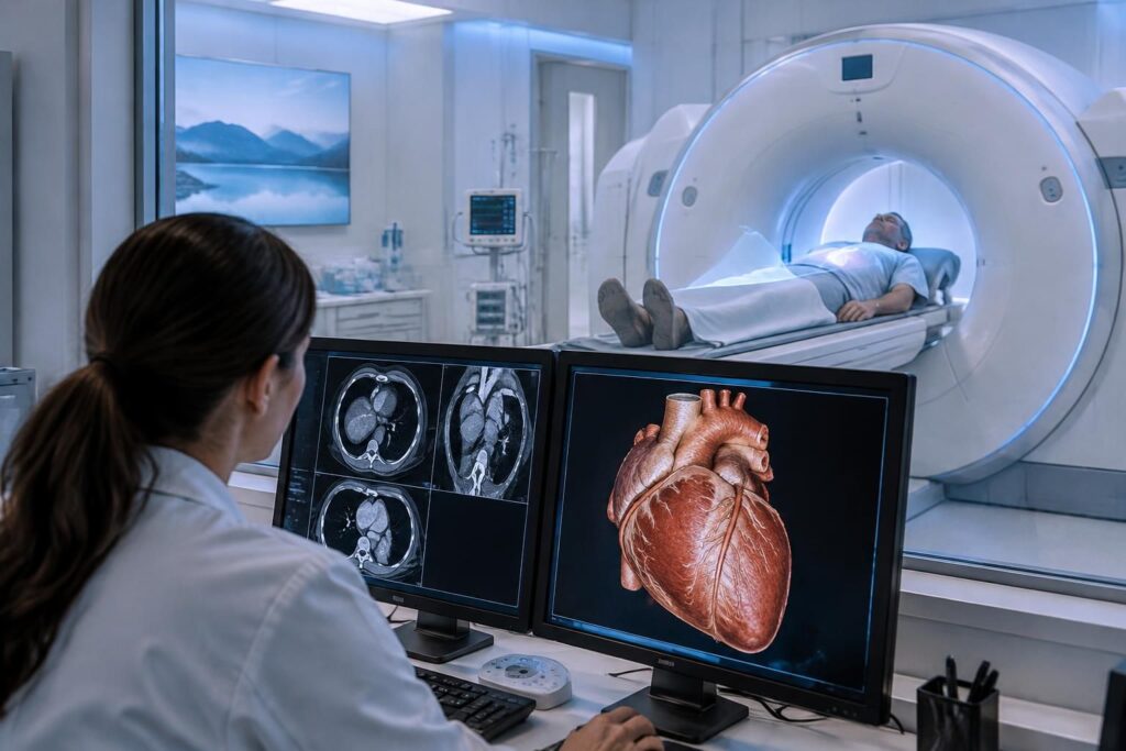 une étude explore des solutions pour limiter l’exposition aux rayons x lors des scanners cardiaques, tout en préservant la qualité des examens.